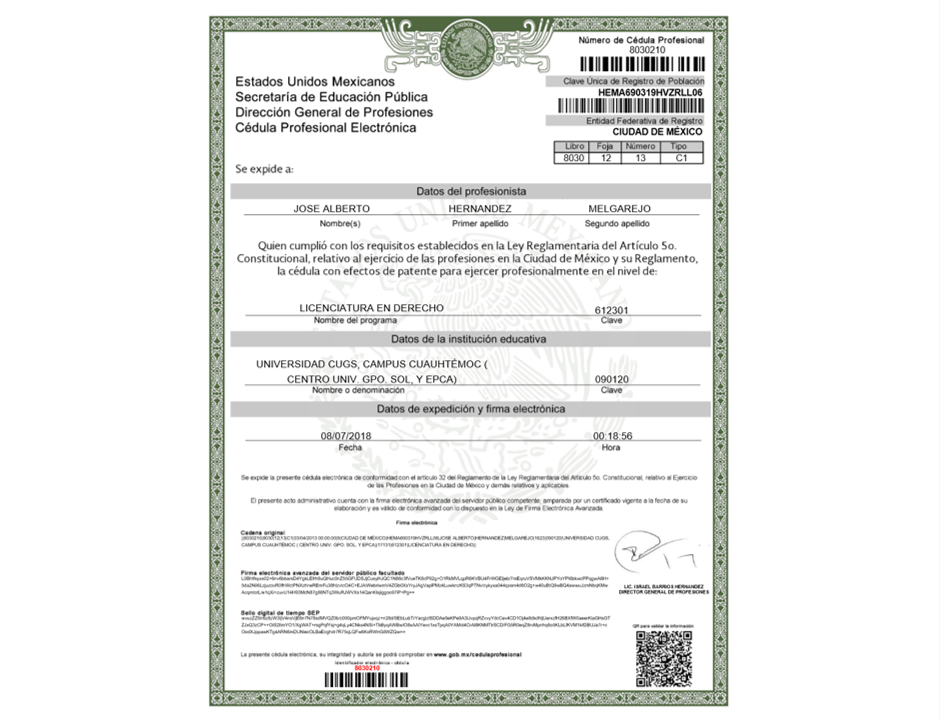Licenciatura en Derecho
